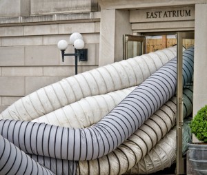 Humidifier hoses at the Schermerhorn Symphony Center
